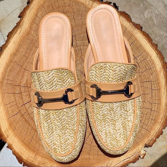 Cork Beige Woven Hand Flats - Picture 5 of 7